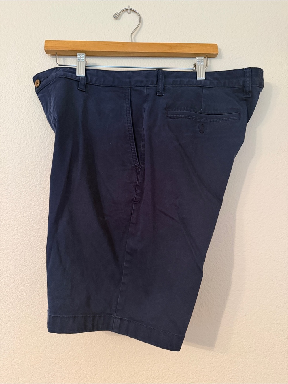 Tommy Bahama Navy Flat-Front Cotton Shorts 38